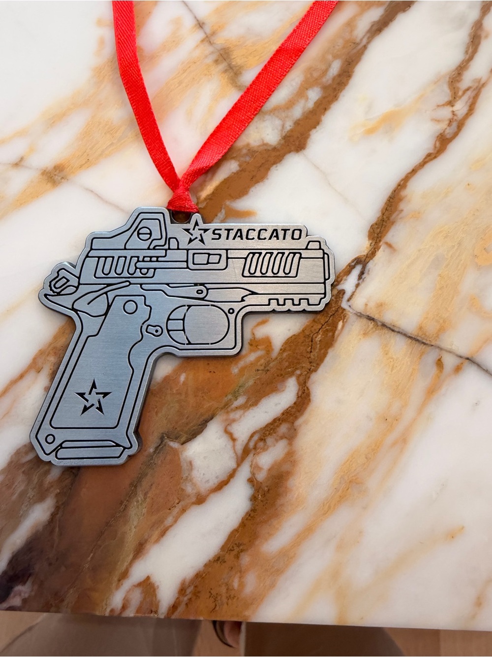 Staccato metal limited edition Gun ornament
